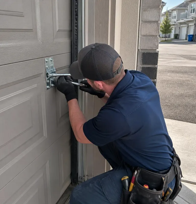 Off Track Door Repair in Monticello